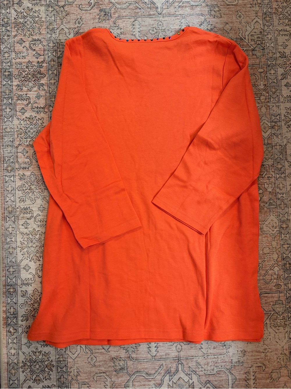 NWT Quacker Factory Cat Rhinestone Top - Picture 4 of 4
